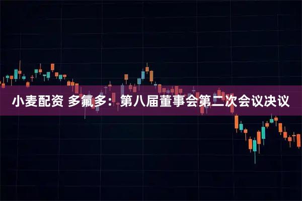 小麦配资 多氟多：第八届董事会第二次会议决议